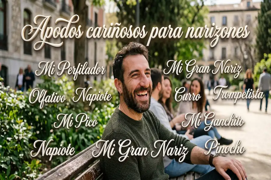 Lista de apodos cariñosos y tiernos para personas con nariz grande