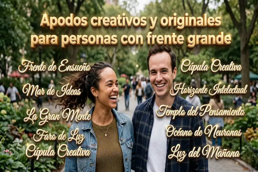 Apodos originales para frentones Apodos creativos y originales para personas con frente grande