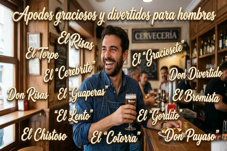 Apodos graciosos y divertidos para hombres