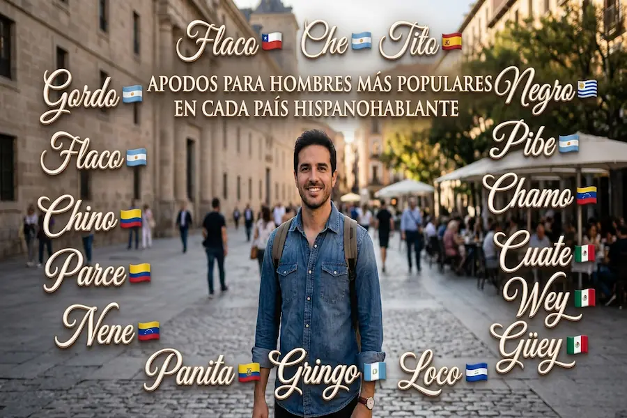 Apodos para hombres más populares en cada país hispanohablante