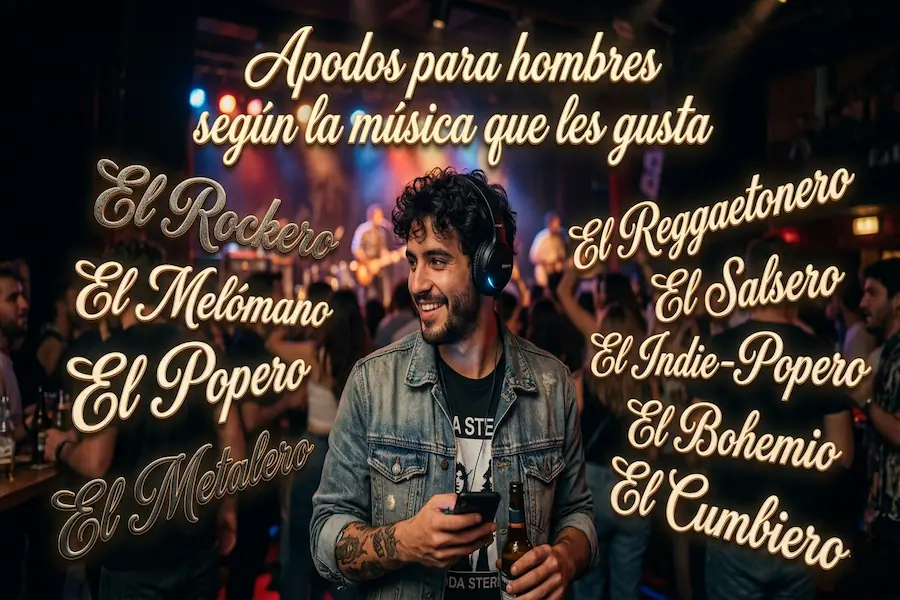 Apodos para hombres según la música que les gusta