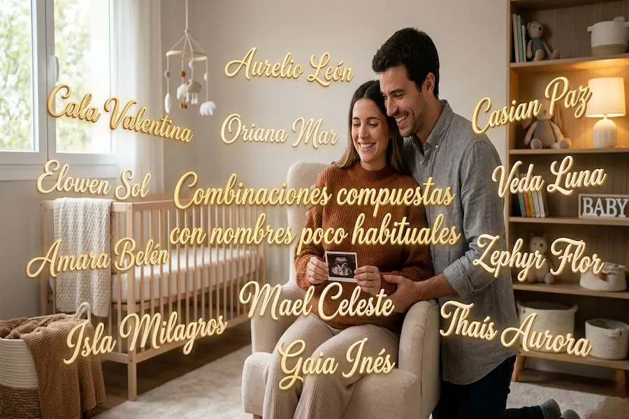 Nombres poco habituales Ejemplos de combinaciones de nombres compuestos poco habituales