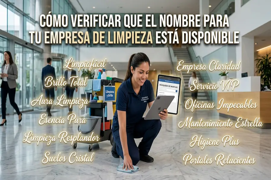 Verificar disponibilidad de nombre para empresa de limpieza