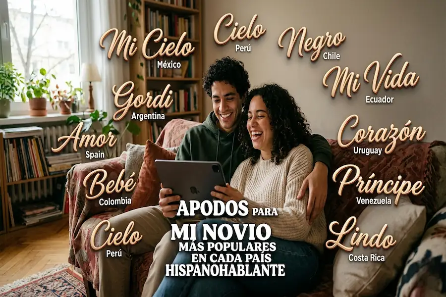 Los apodos más populares en cada país hispanohablante Mapa o ilustración de los apodos más populares en cada país hispanohablante