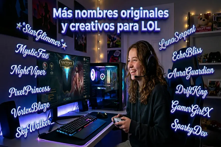Nombres Originales y Creativos para LOL Apodos y nombres originales y creativos para LOL