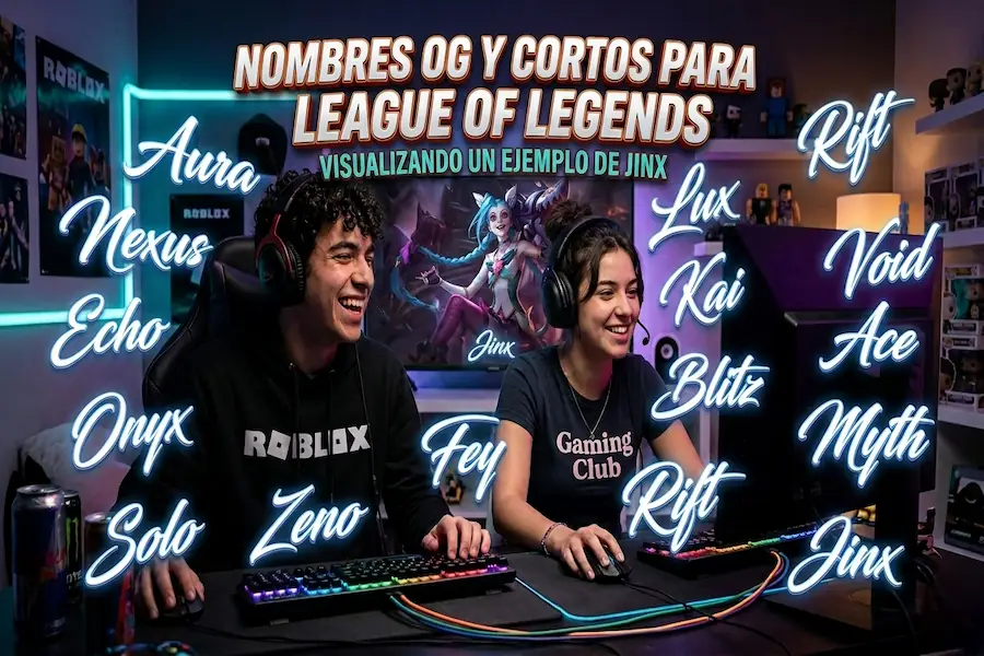 Nombres OG y Cortos para League of Legends Lista de nombres OG y cortos para League of Legends