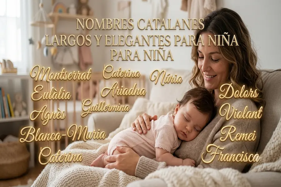 Nombres largos y sofisticados en catalán para niña Nombres catalanes largos y elegantes para niña