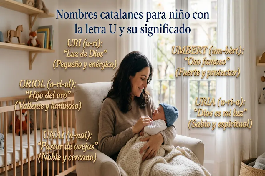 Nombres catalanes para niño con la letra U Nombres catalanes para niño con la letra U y su significado