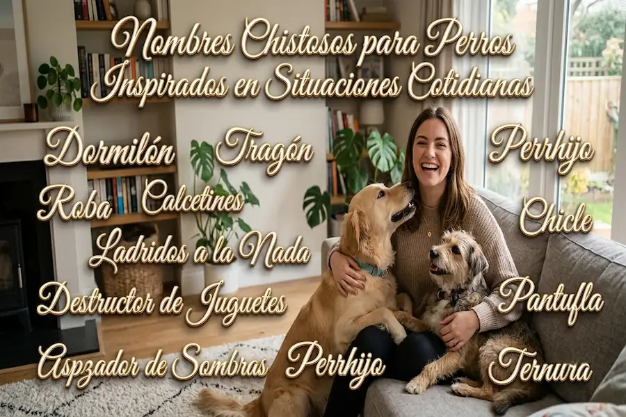 Nombres chistosos para perros inspirados en situaciones cotidianas
