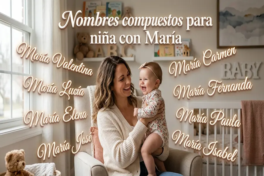 Nombres compuestos con María Lista de nombres compuestos para niña que incluyen María