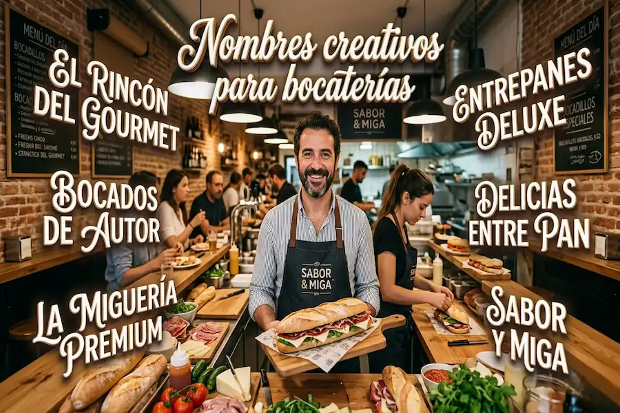 Lista de nombres creativos y originales para bocaterías