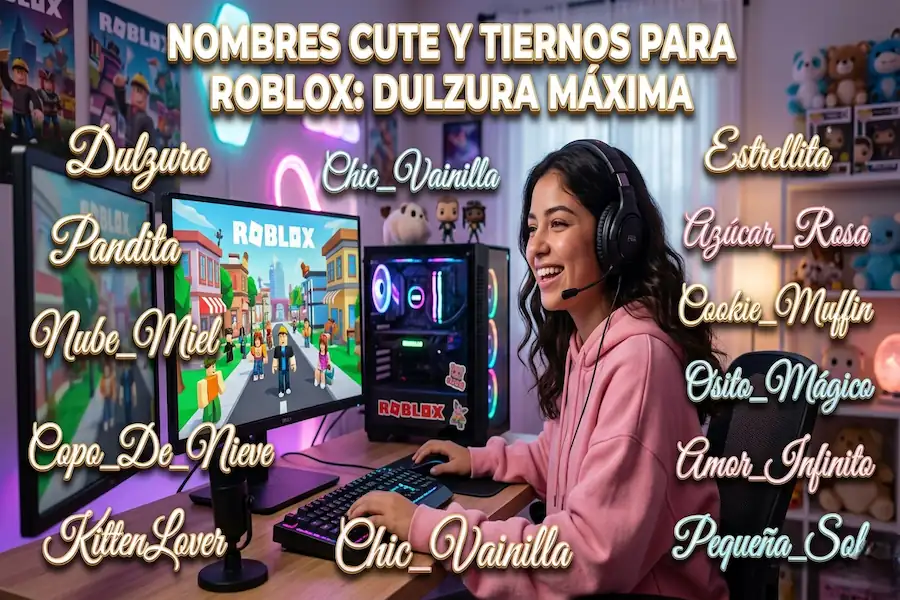 Nombres tiernos y cute para Roblox de dulzura máxima Nombres cute, tiernos y dulces para Roblox