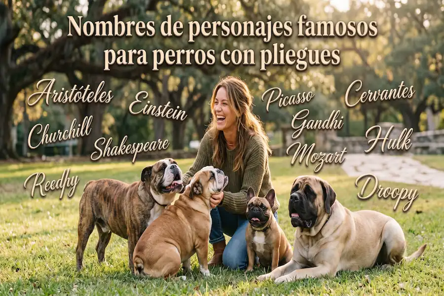 Nombres de personajes famosos para perros con pliegues Nombres de personajes famosos para perros con pliegues