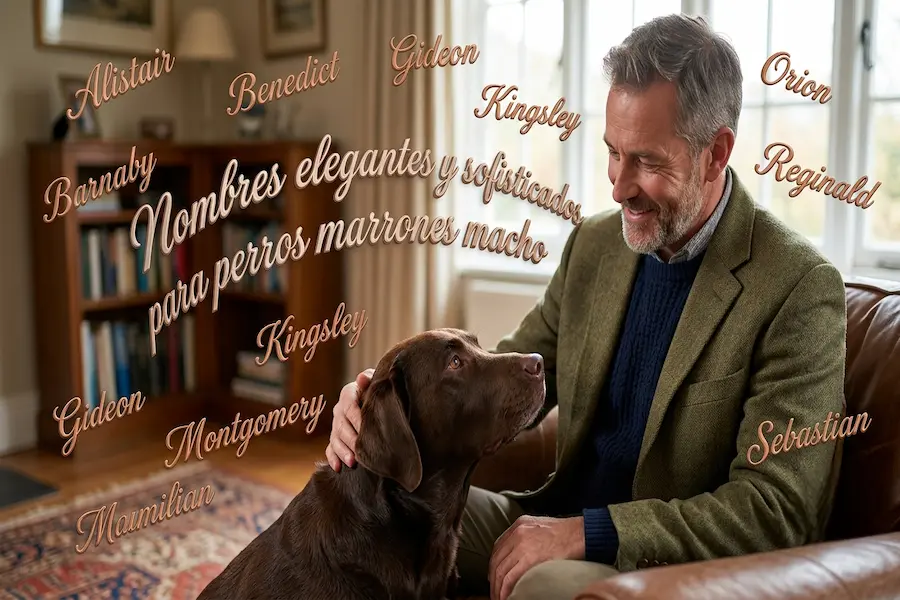 Nombres elegantes para perros marrones macho Nombres elegantes y sofisticados para perros marrones macho