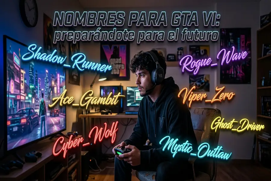 Nombres Ideales para GTA VI Selección de nombres originales para GTA VI para el lanzamiento del juego