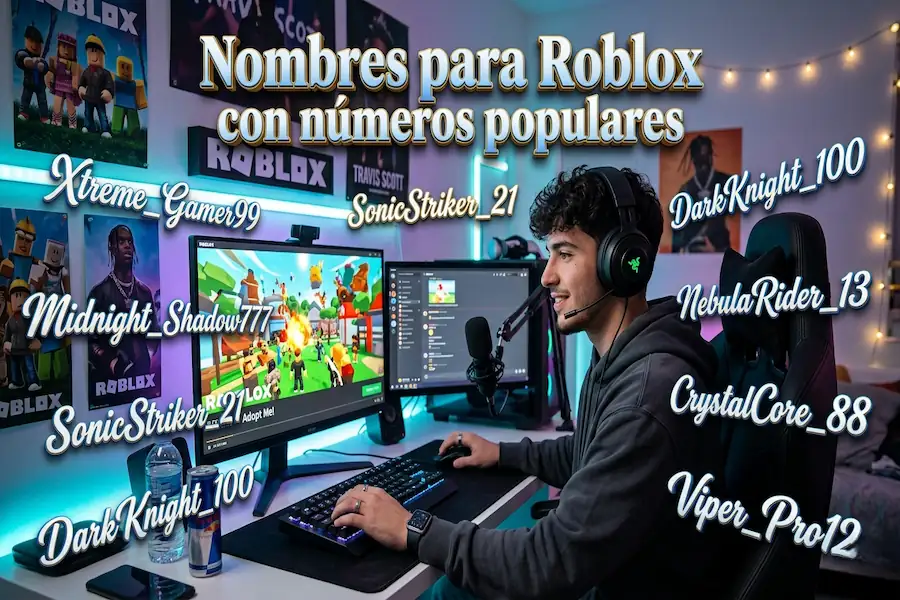 Nombres populares con números para Roblox Ideas de nombres para Roblox con números populares