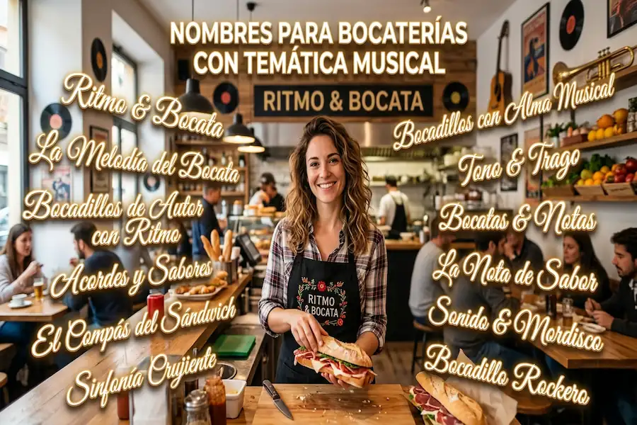 Nombres para bocaterías con temática musical y rockera