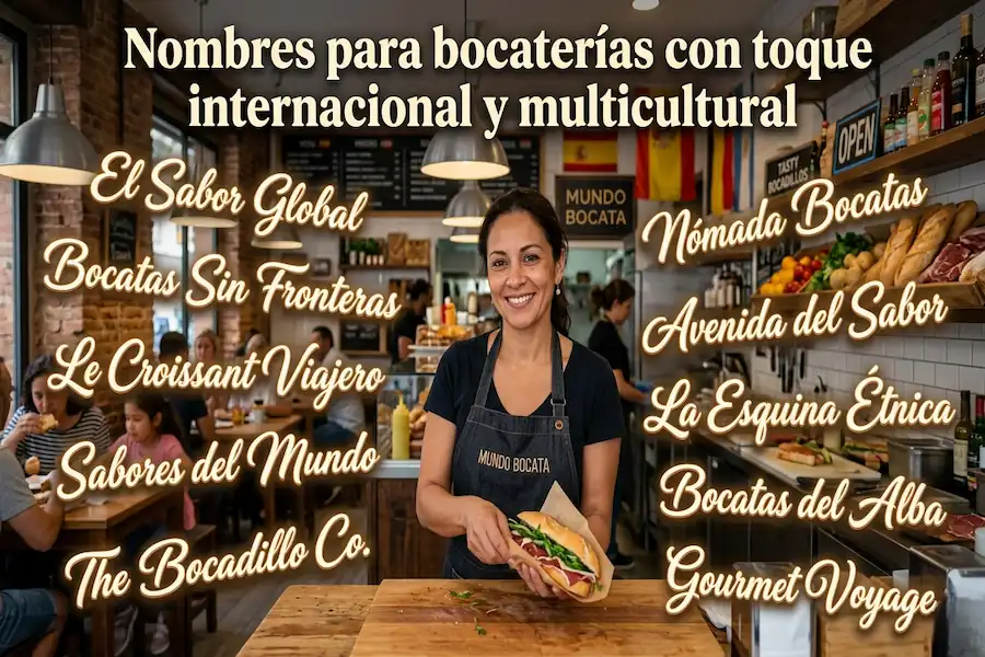 Nombres para bocaterías con estilo internacional y multicultural