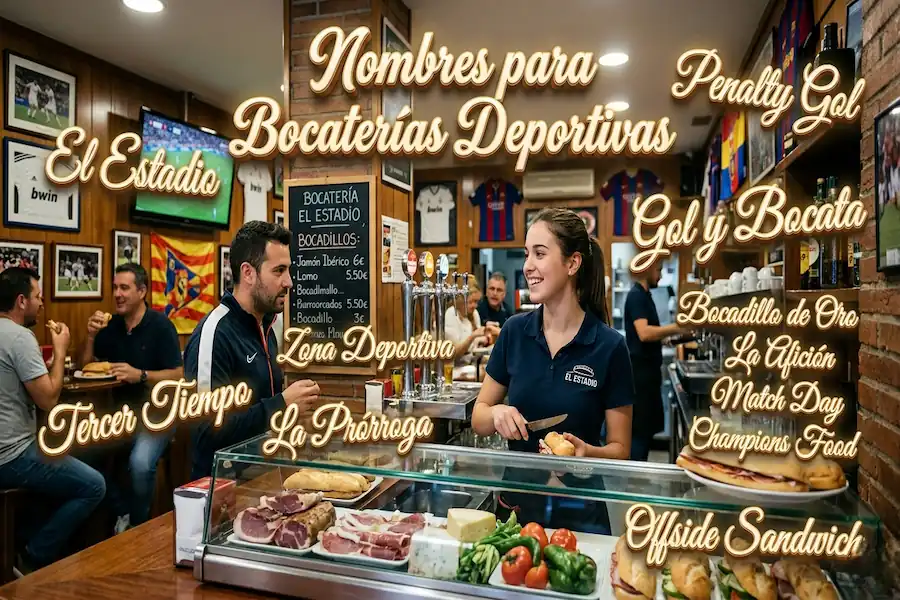 Ideas de nombres para bocaterías deportivas