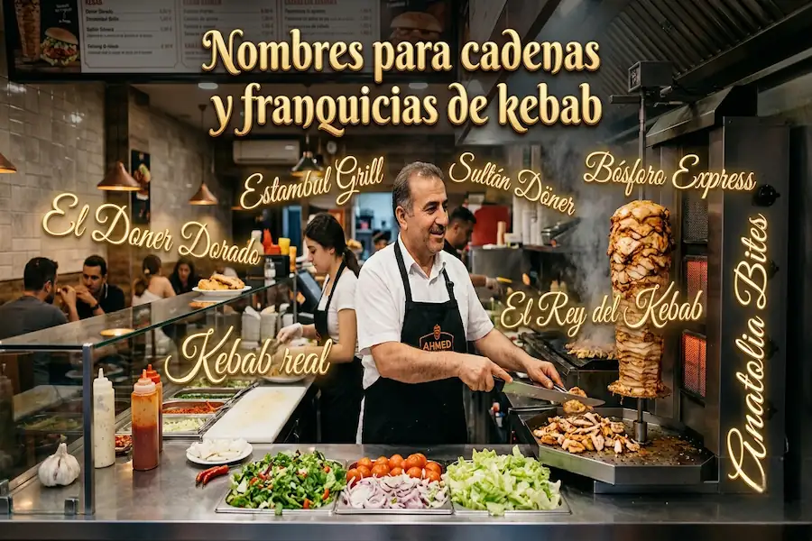 Ideas de nombres para cadenas y franquicias de kebab exitosas