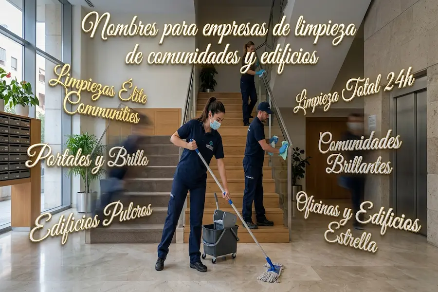 Nombres para empresas de limpieza de comunidades y edificios