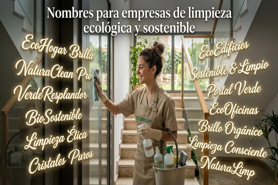 Nombres creativos para servicios de limpieza ecológica y sostenible