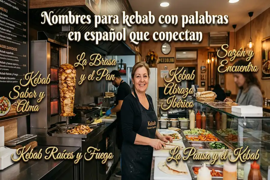 Nombres para kebab que utilizan palabras en español para conectar con el cliente