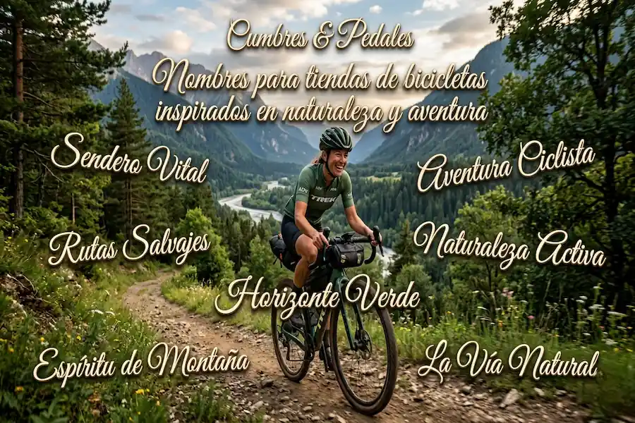 Nombres inspirados en naturaleza y aventura Nombres para tiendas de bicicletas inspirados en la naturaleza y aventura