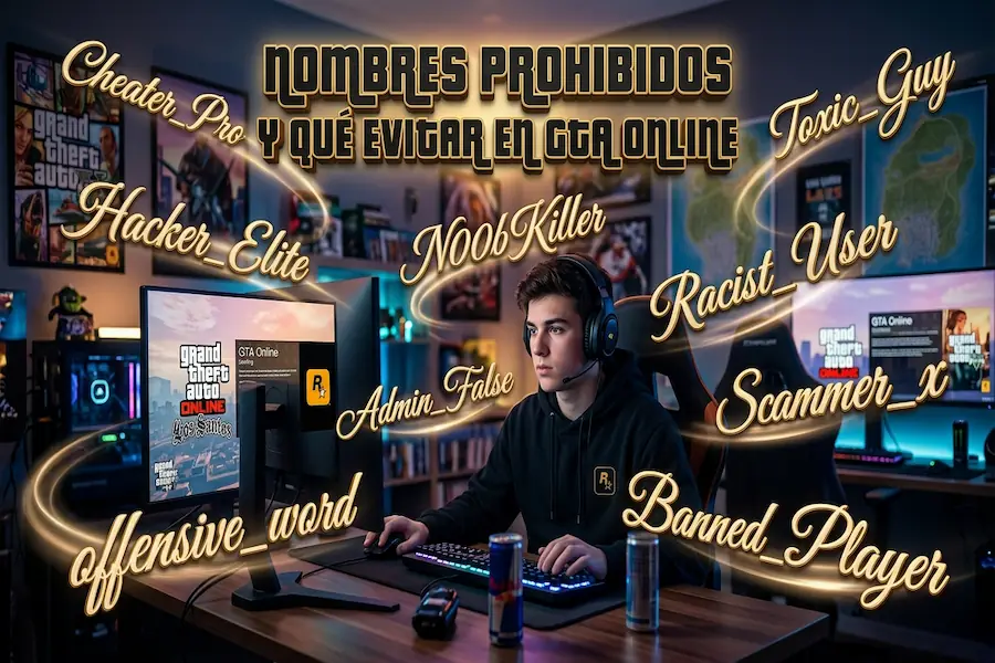 Nombres Prohibidos y Restricciones en GTA Online Lista de nombres prohibidos y restricciones que debes evitar en GTA Online