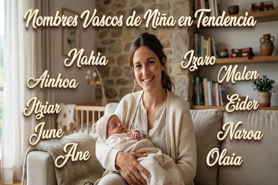 Nombres vascos de niña en tendencia Selección de nombres vascos de niña que son tendencia este año