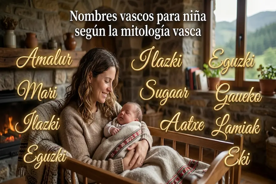 Nombres vascos para niña según la mitología vasca Nombres de diosas y figuras de la mitología vasca para niña