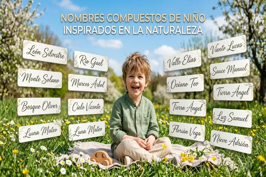 Nombres de niño inspirados en la naturaleza Guía de nombres de niño con significados y raíces inspiradas en la naturaleza