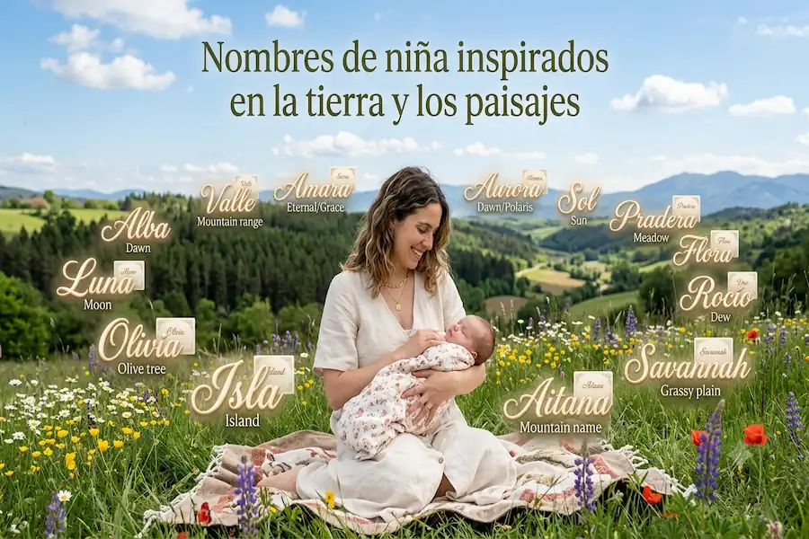 Nombres geográficos y terrenales para niñas Nombres de niña inspirados en la tierra y los paisajes