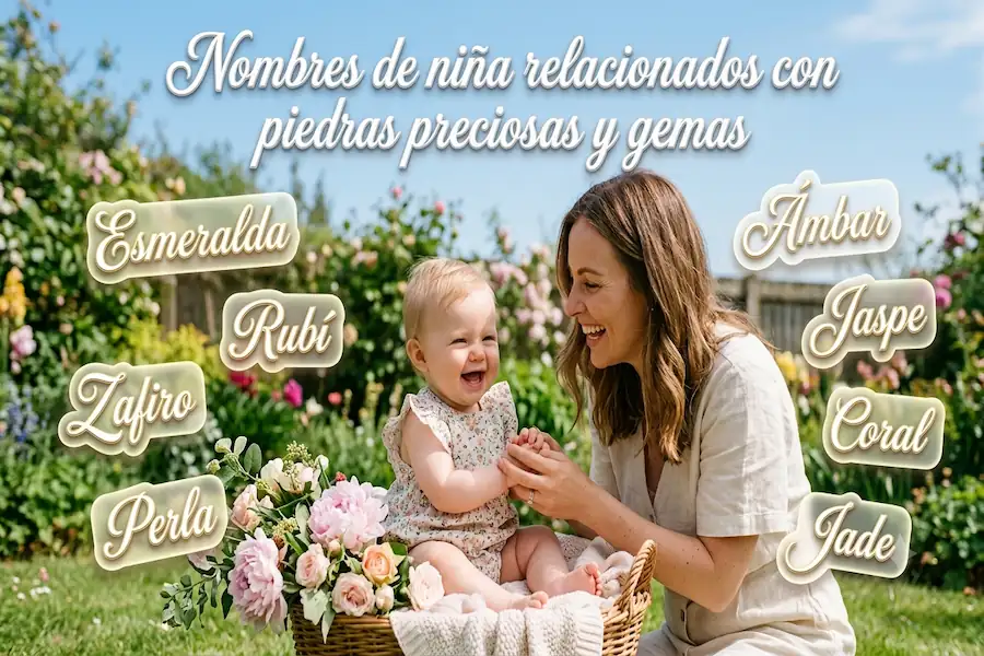 Nombres de niñas inspirados en joyas y minerales Nombres de niña relacionados con piedras preciosas y gemas