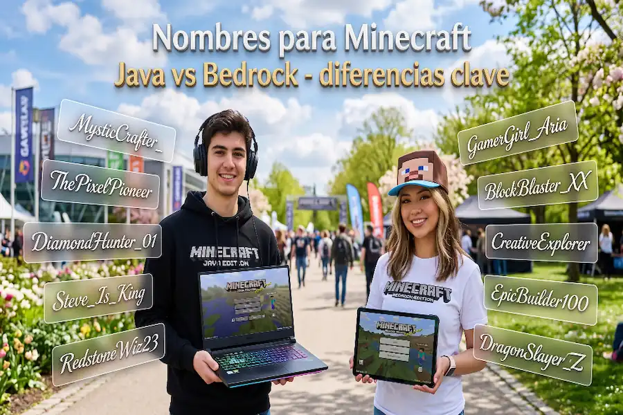 Nombres para Minecraft Java vs Bedrock: ¿Cuáles son las diferencias? Diferencias clave entre nombres para Minecraft Java vs Bedrock y compatibilidad